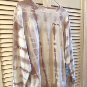 Women’s PINK VICTORIA SECRET tie-dye SWEATSHIRT XS